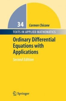 Ordinary Differential Equations with Applications, Second Edition (Texts in Applied Mathematics)