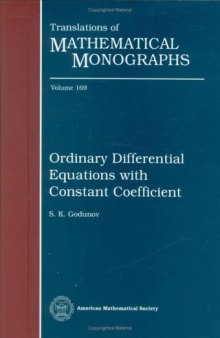 Ordinary Differential Equations With Constant Coefficient 