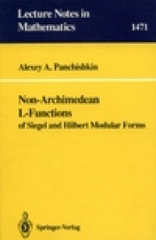 Non-Archimedean L-Functions of Siegel and Hilbert Modular Forms