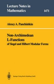 Non-Archimedean L-Functions of Siegel and Hilbert Modular Forms
