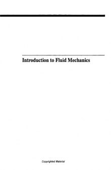 Introduction to fluid mechanics