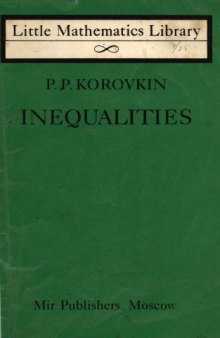 Inequalities (Little Mathematics Library)