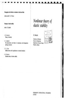 Nonlinear theory of elastic stability