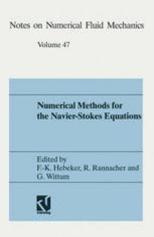 Numerical methods for the Navier-Stokes equations: Proceedings of the International Workshop Held at Heidelberg, October 25–28, 1993
