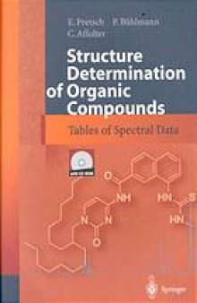 Structure determination of organic compounds : tables of spectral data
