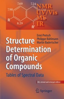 Structure determination of organic compounds: tables of spectral data