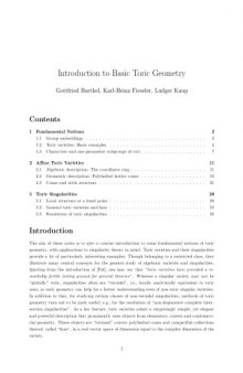 Introduction to Basic Toric Geometry [Lecture notes]