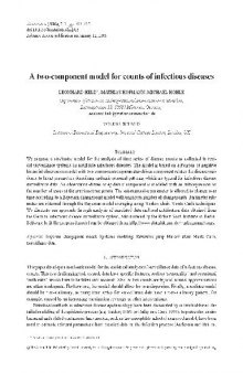 [Article] A two-component model for counts of infectious diseases