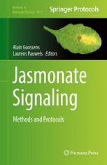 Jasmonate Signaling: Methods and Protocols