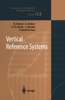 Vertical Reference Systems: IAG Symposium Cartagena, Colombia, February 20–23, 2001