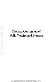 Thermal Conversion of Solid Wastes and Biomass