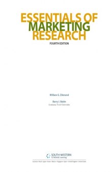Essentials of Marketing Research , Fourth Edition  