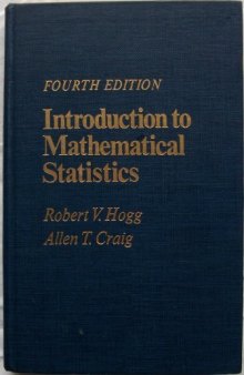 Introduction to Mathematical Statistics