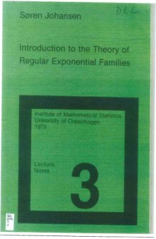 Introduction to the theory of regular exponential families