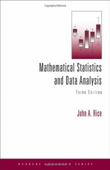 Mathematical Statistics and Data Analysis 3ed (Duxbury Advanced)  