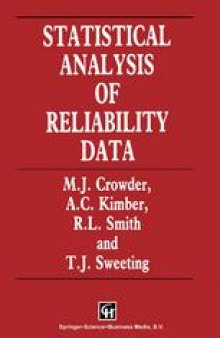 Statistical Analysis of Reliability Data