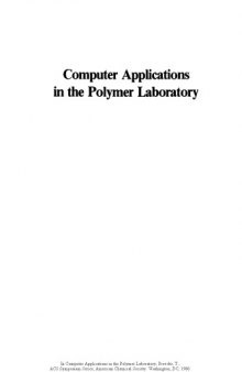 Computer Applications in the Polymer Laboratory