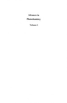 Advances in Photochemistry [Vol 1]