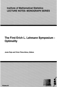 Optimality: The first Erich L. Lehmann symposium