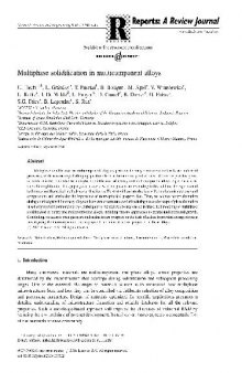 Multiphase solidification in multicomponent alloys