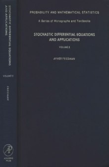 Stochastic Differential Equations and Applications