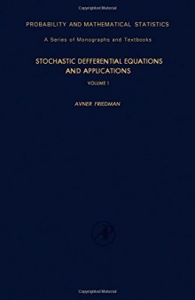 Stochastic differential equations and applications. Vol.1