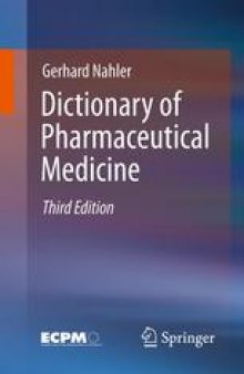 Dictionary of Pharmaceutical Medicine