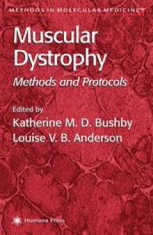 Muscular Dystrophy: Methods Protocols