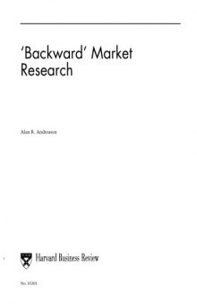 Backward' Market Research