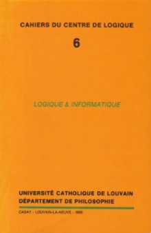 Logique & informatique (Cahiers du Centre de Logique)