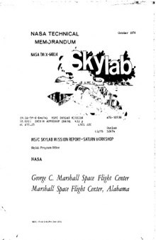 MSFC skylab mission report : Saturn workshop
