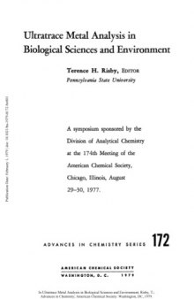 Ultratrace Metal Analysis in Biological Sciences and Environment