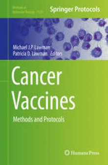 Cancer Vaccines: Methods and Protocols