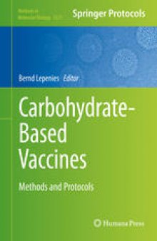 Carbohydrate-Based Vaccines: Methods and Protocols
