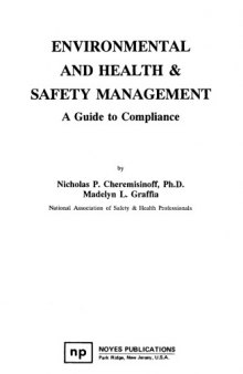 Environmental and health & safety management : a guide to compliance