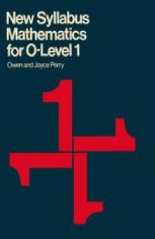 New Syllabus Mathematics for O-Level 1