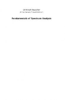 Fundamentals of spectrum analysis