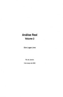 Analise Real (Volume 2)