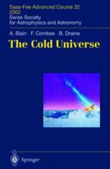 The Cold Universe: Saas-Fee Advanced Course 32 2002 Swiss Society for Astrophysics and Astronomy