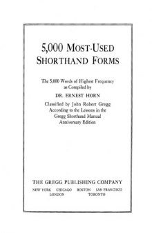 5000 Most Used Shorthand Forms