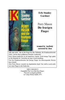 Perry Mason und die feurigen Finger