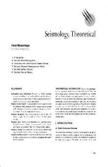Solid earth geophysics 575-588  Seismology Theoretical