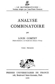 Analyse Combinatoire 