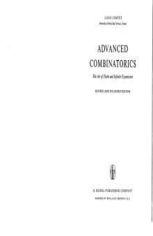 COMTET ADVANCED COMBINATORICS,