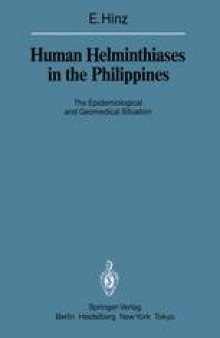 Human Helminthiases in the Philippines: The Epidemiological and Geomedical Situation