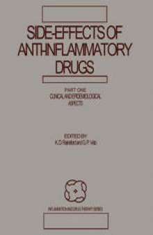 Side-Effects of Anti-Inflammatory Drugs: Part One Clinical and Epidemiological Aspects