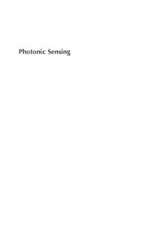 Photonic Sensing: Principles and Applications for Safety and Security Monitoring