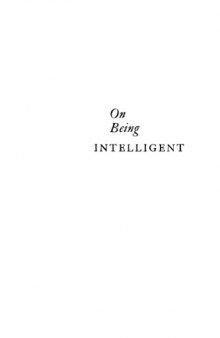 On Being Intelligent