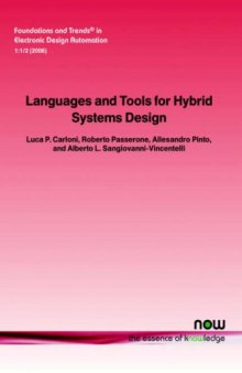 Languages and Tools for Hybrid Systems Design (Foundations and Trends in Electronic Design Automation)