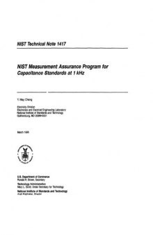 NIST Measurement Assurance Program for Capacitance Standards at 1 kHz